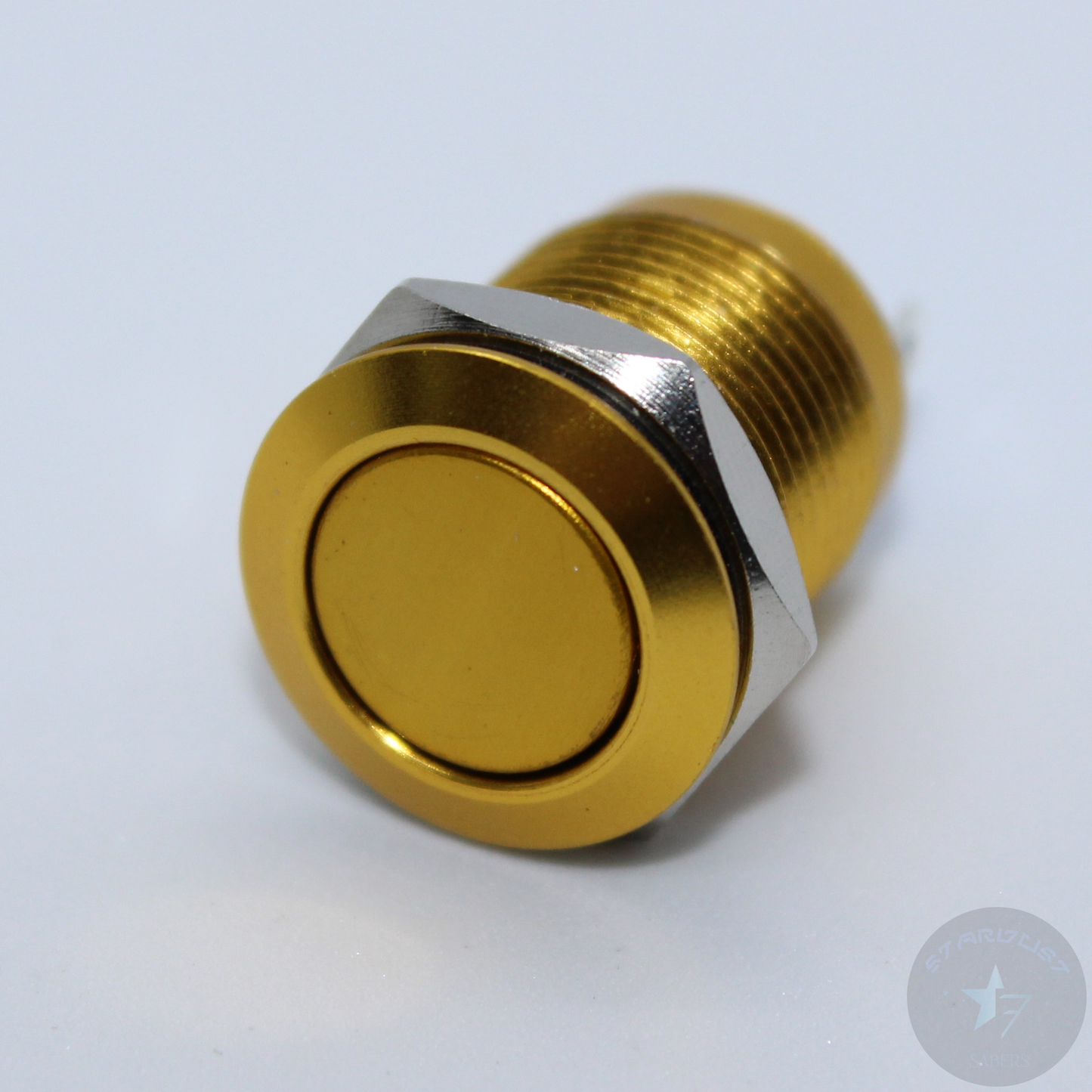 12mm Yellow Flat Top AV Momentary Switch