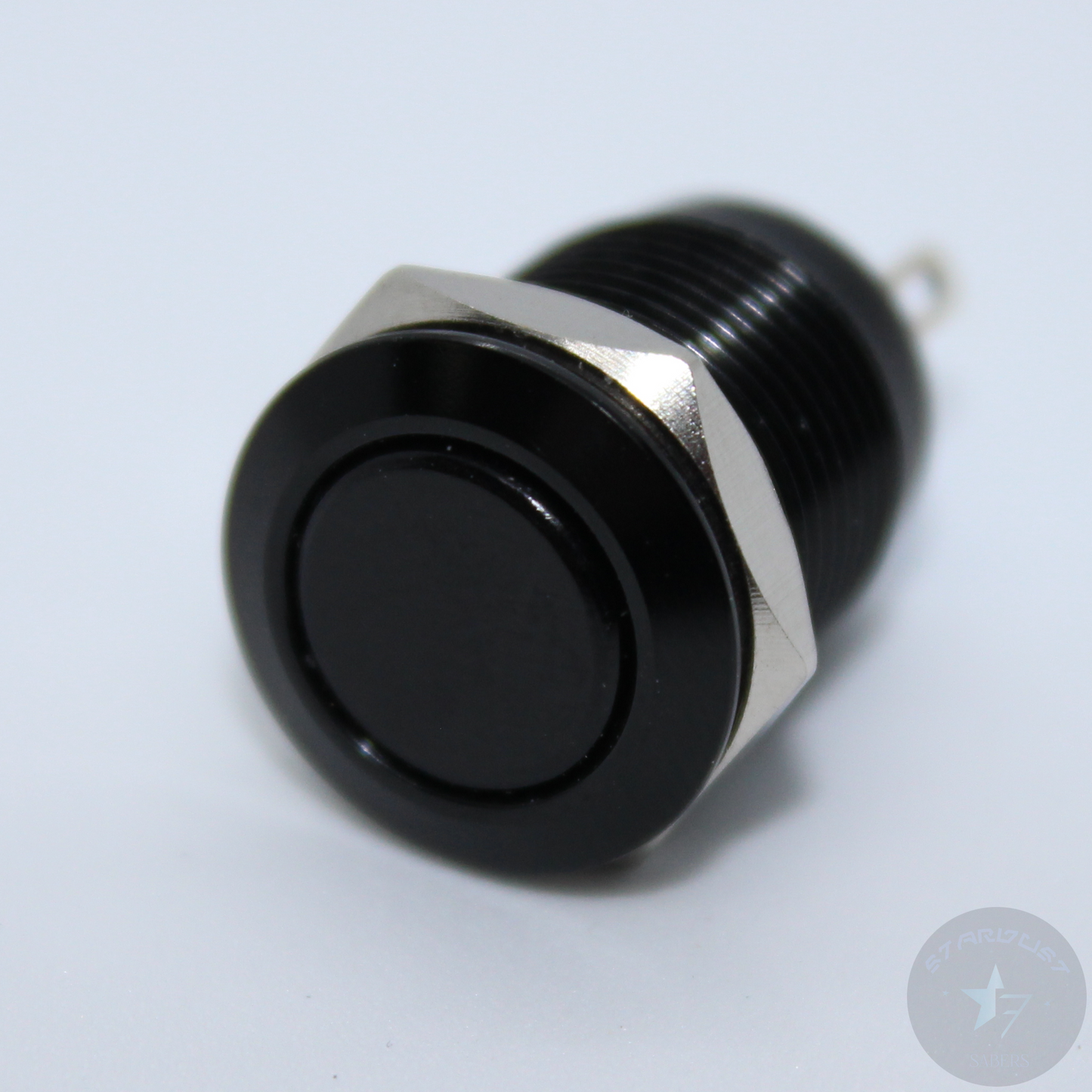 12mm Black Flat Top AV Momentary Switch